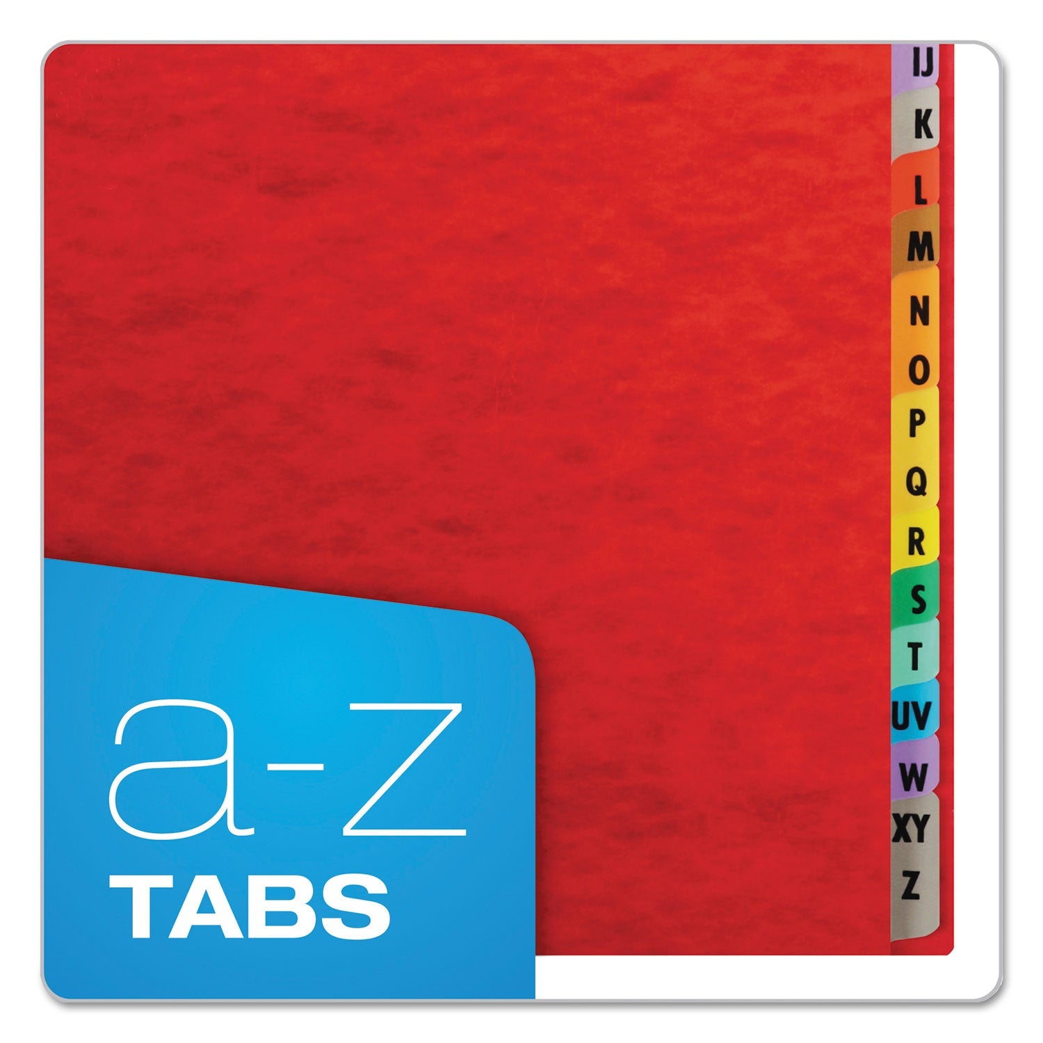 Pendaflex Expanding Desk File, 23 Dividers, Alpha Index, Letter Size, Red Cover