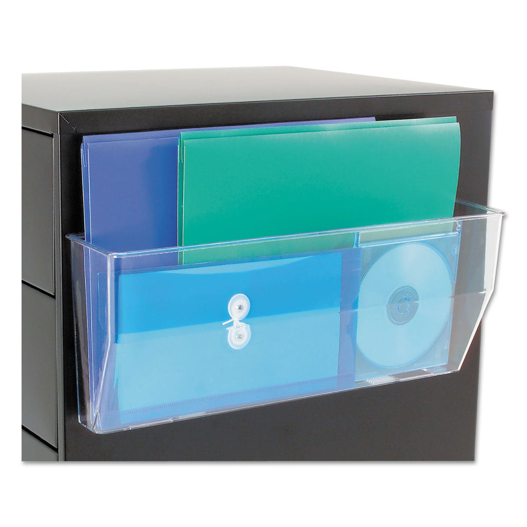 deflecto Magnetic DocuPocket Wall File, Legal/Letter Size, 15" x 3" x 6.38", Clear
