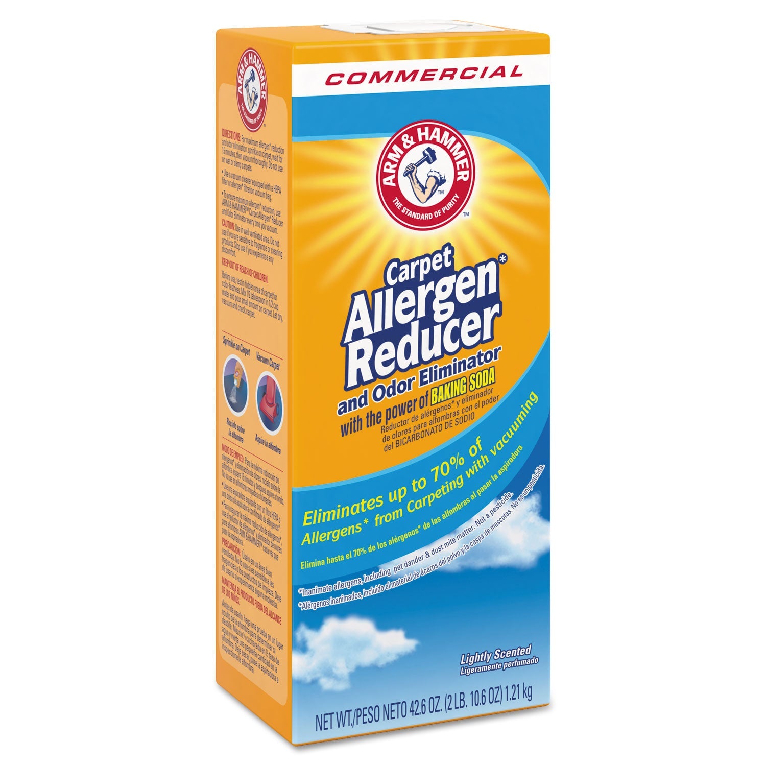 Arm & Hammer Carpet and Room Allergen Reducer and Odor Eliminator, 42.6 oz Box, 9/Carton