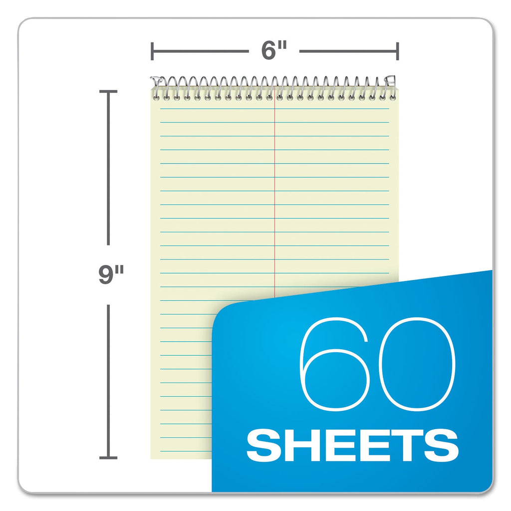 Ampad Steno Pads, Gregg Rule, Tan Cover, 60 Green-Tint 6 x 9 Sheets