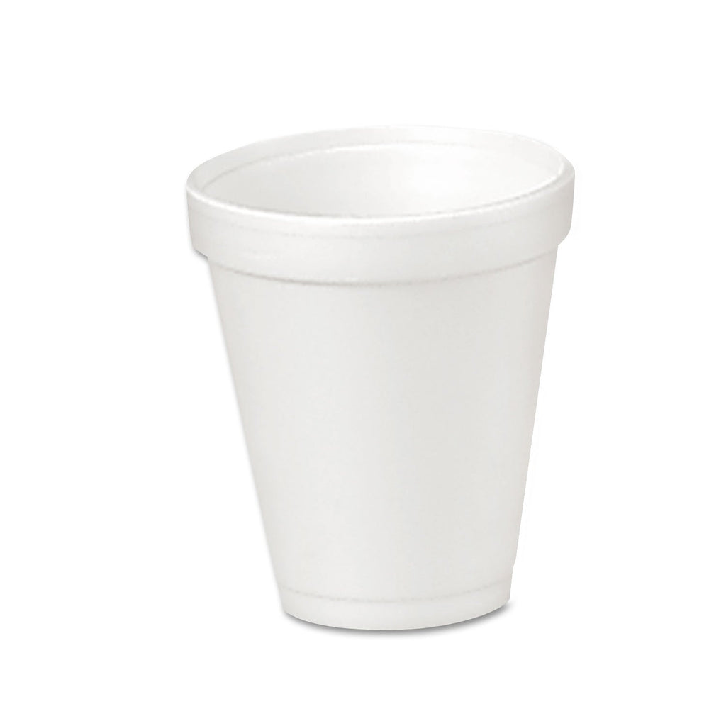 Dart Foam Drink Cups, 4 oz, 50/Bag, 20 Bags/Carton