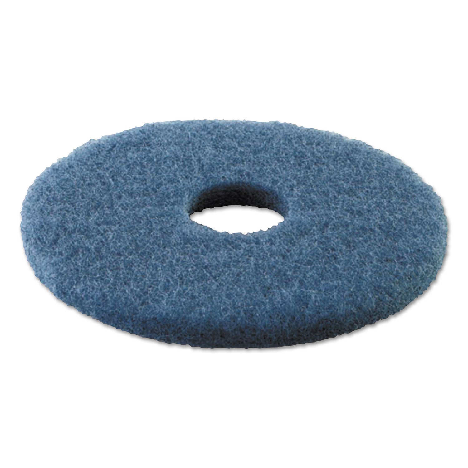Boardwalk Scrubbing Floor Pads, 14" Diameter, Blue, 5/Carton