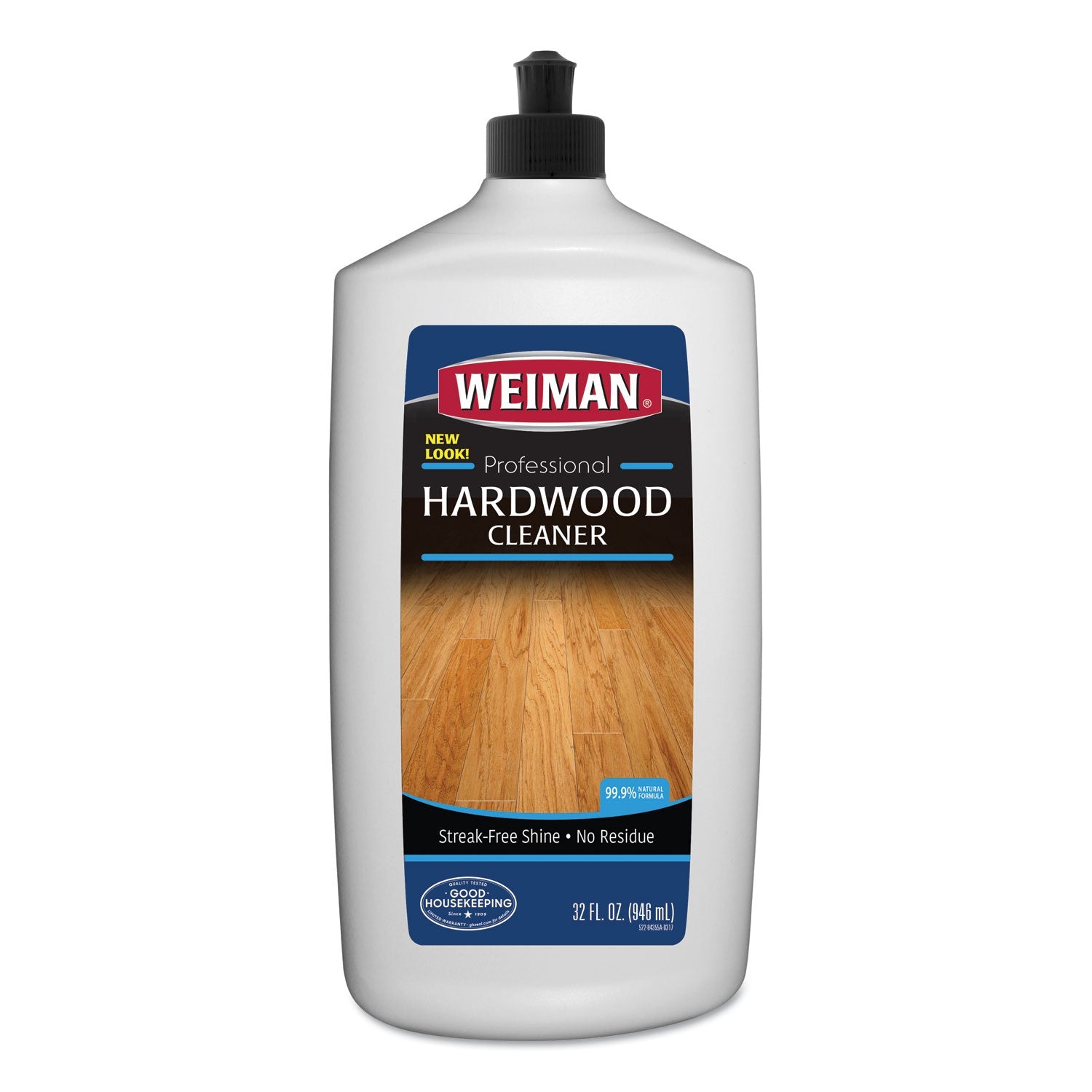 WEIMAN Hardwood Floor Cleaner, 32 oz Squeeze Bottle, 6/Carton