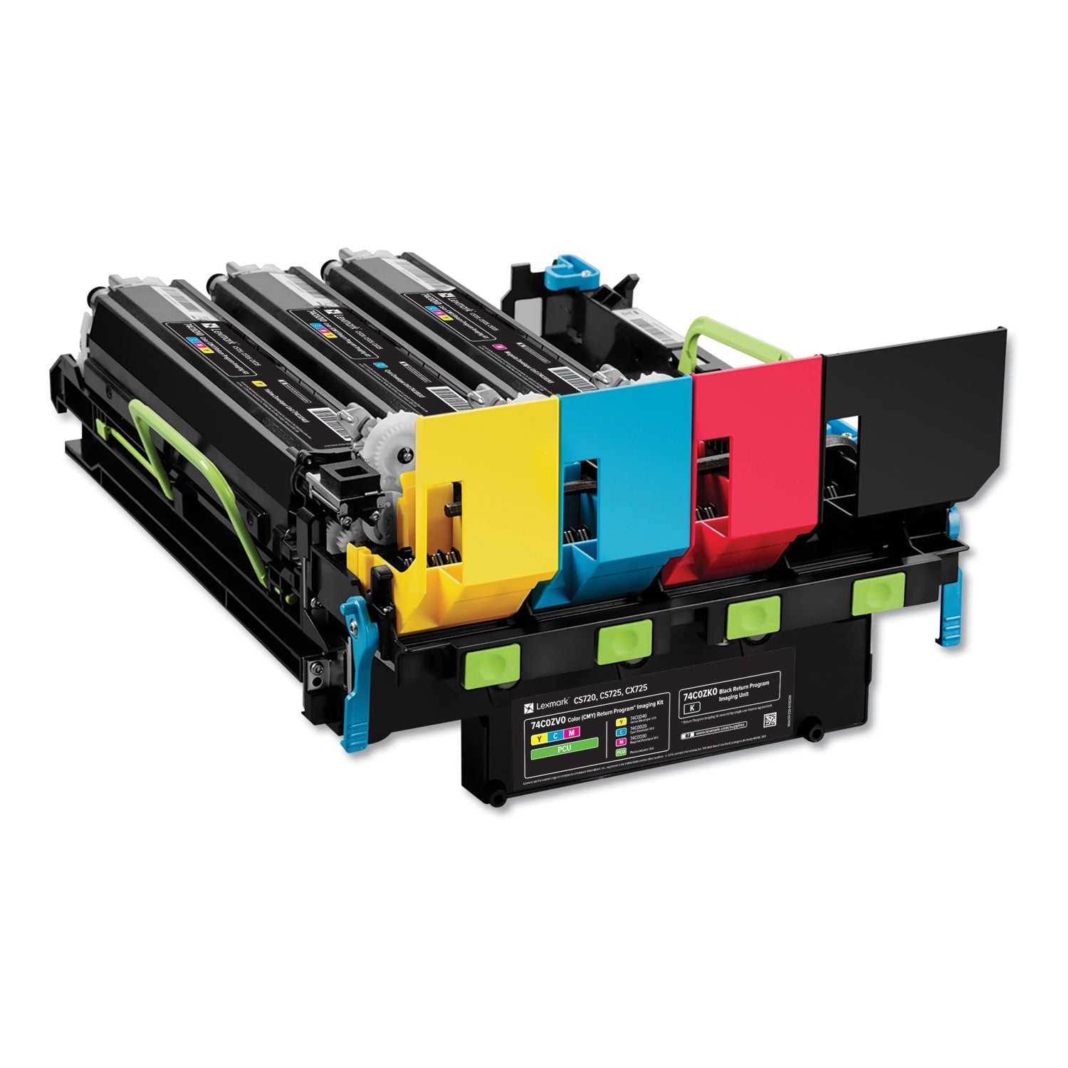 Lexmark 74C0ZV0 Return Program Imaging Kit, 150,000 Page-Yield, Cyan/Magenta/Yellow