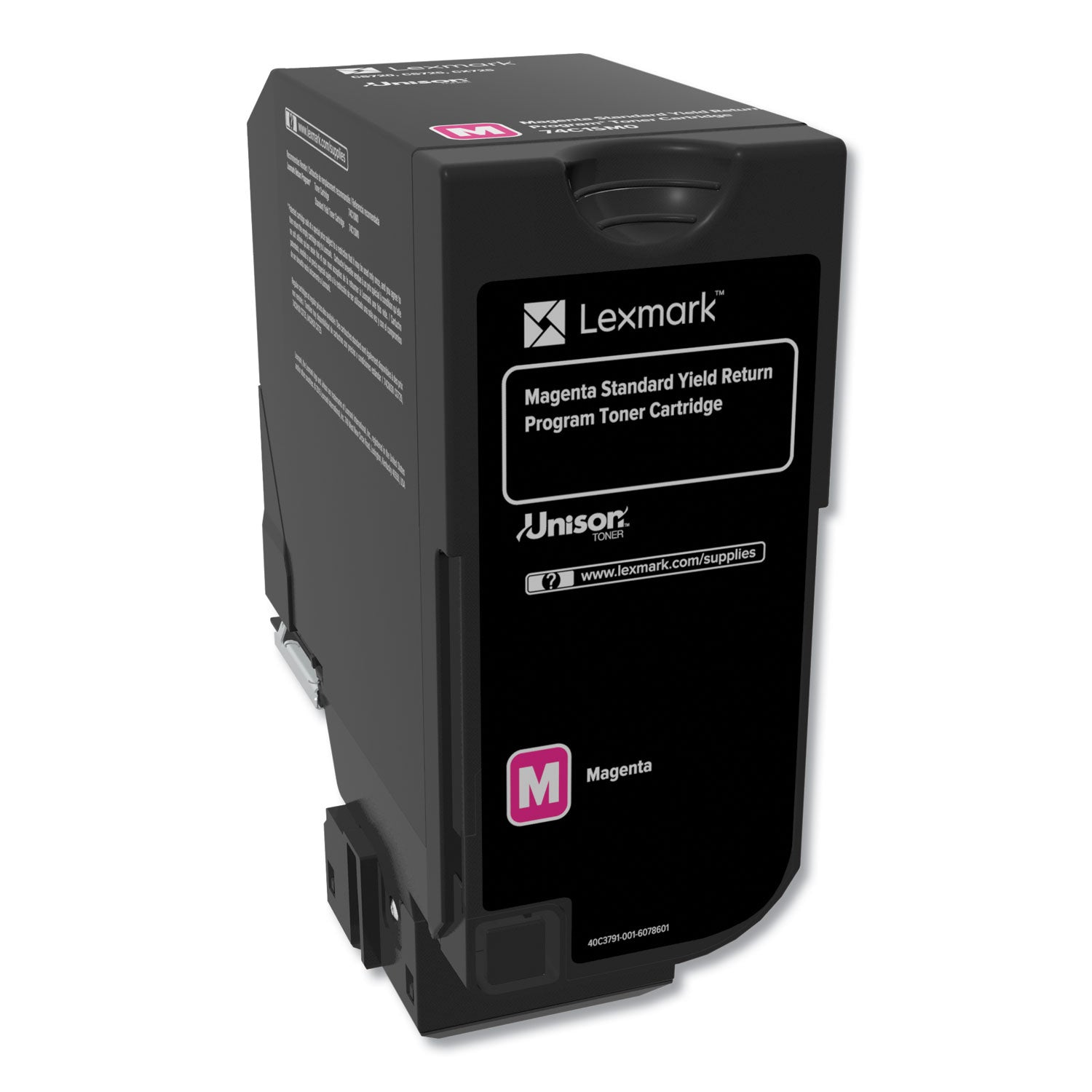 Lexmark 74C1SM0 Return Program Unison Toner, 7,000 Page-Yield, Magenta