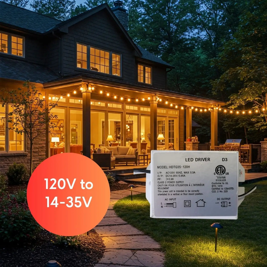 35W Dimmable LED Driver | Input AC 120V | Output DC 14-35V/0.3A