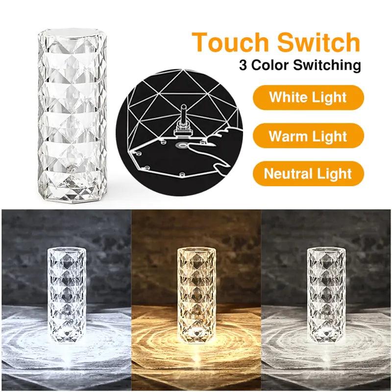 3D Effect Crystal LED Lamp