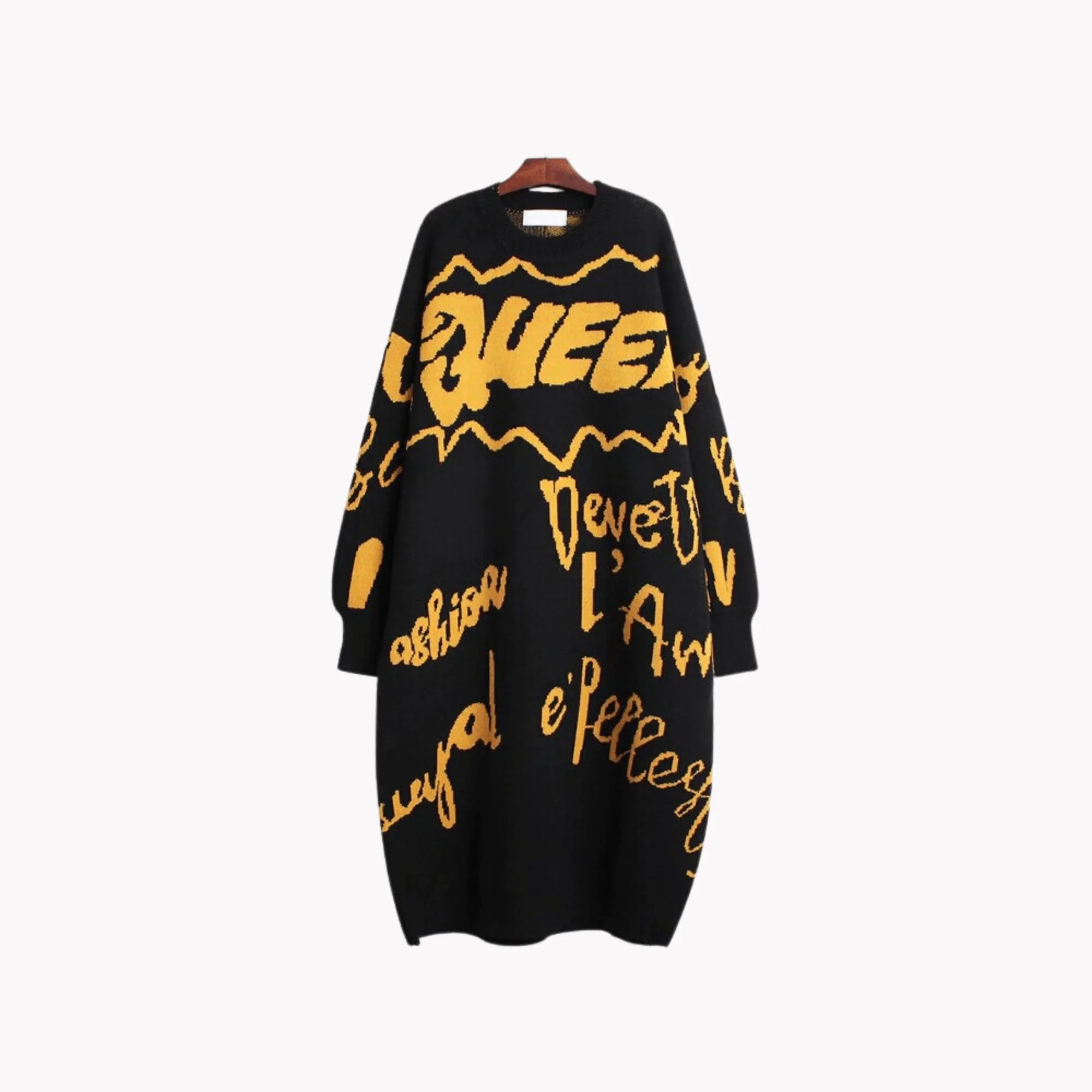 Queen Grafitti Sweater Dress