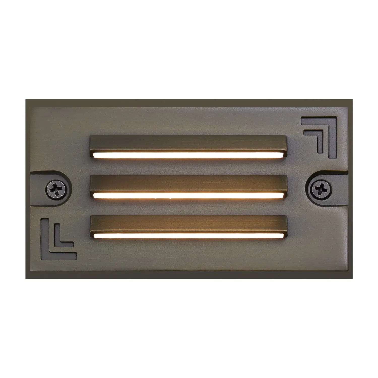 5" Grating Step Lights Outdoor RGB CCT Tunable Die Cast Brass 3W Flush Mount