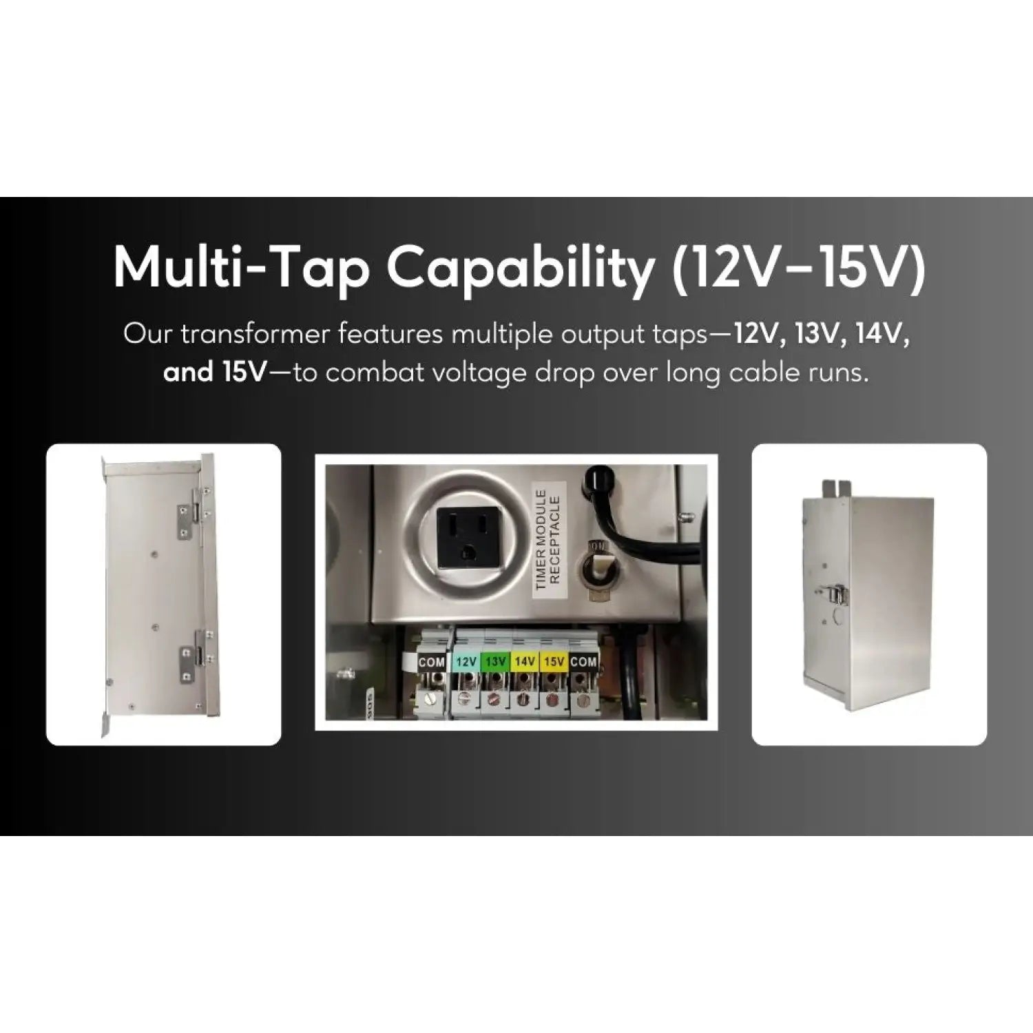 50W Low Voltage Landscape Lighting Transformer | 12V - 15V