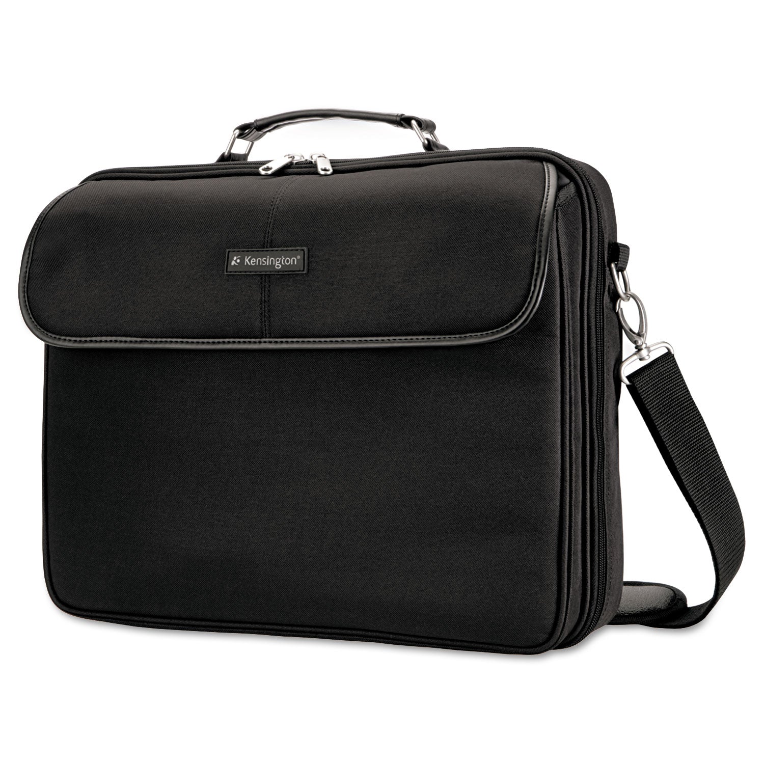 Kensington Simply Portable 30 Laptop Case, Fits Devices Up to 15.6", Polyester, 15.75 x 3 x 13.5, Black