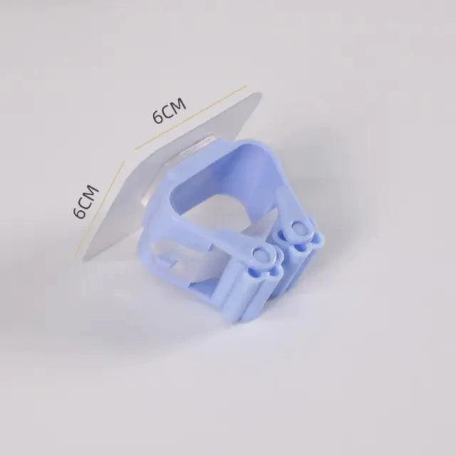 Adhesive Multi-Purpose Hooks Wall Mounted Mop Organizer Holder