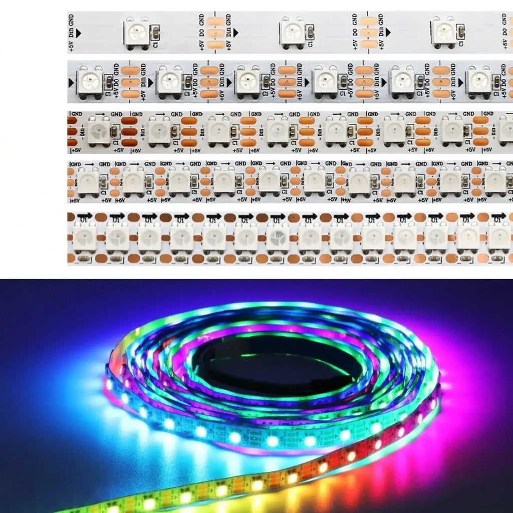 5V Magic LED Strip Lights – Waterproof & Single-Point Control