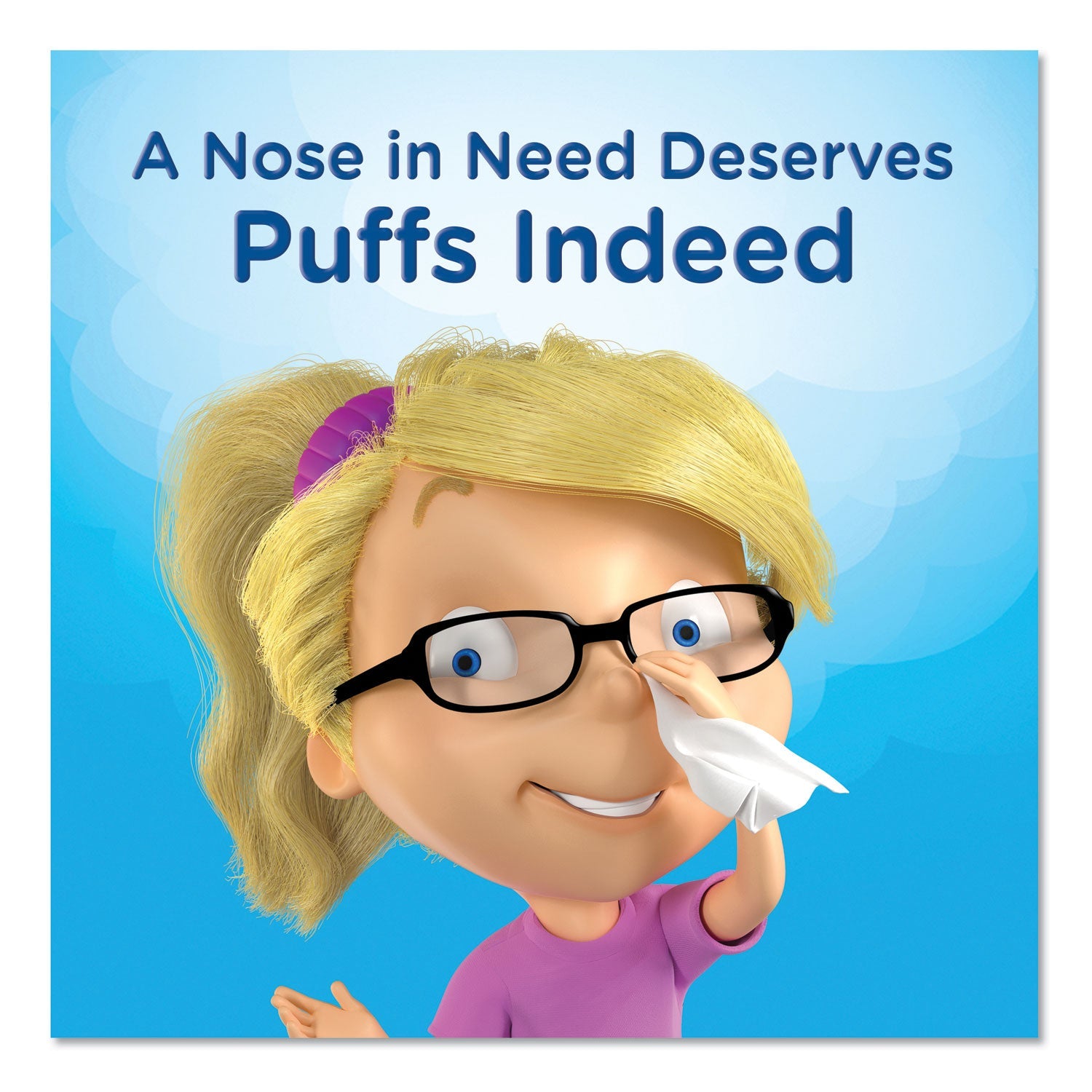 Puffs Ultra Soft Facial Tissue, 2-Ply, White, 56 Sheets/Box, 4 Boxes/Pack, 6 Packs/Carton
