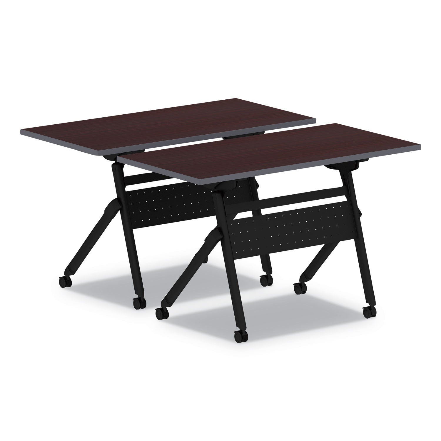 Alera Flip and Nest Table Base, 32.25w x 23.63d x 28.5h, Black