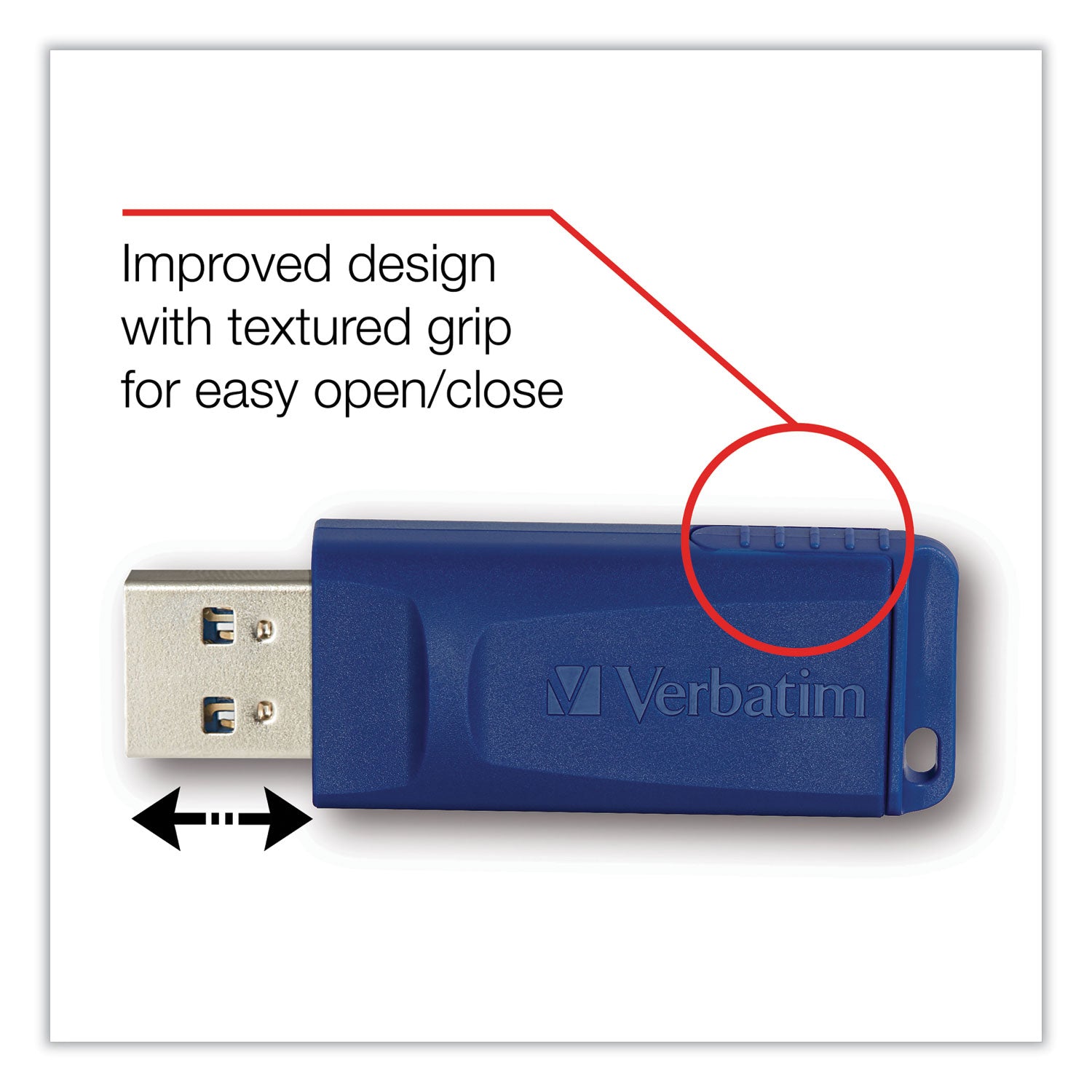 Verbatim Classic USB 2.0 Flash Drive, 64 GB, Blue