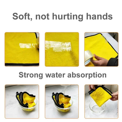 1/2/6pcs Microfiber Cleaning Towel Car Cleaning Cloths Professional Detailing Car Drying Microfiber Towel Wash Towel motorcycle