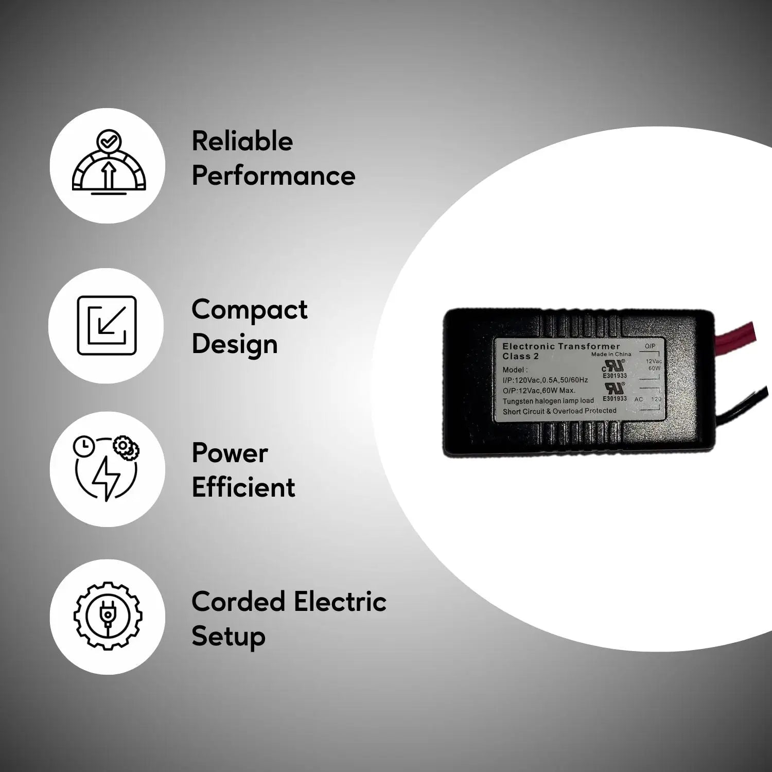 60W Halogen Potted Transformer Electronics