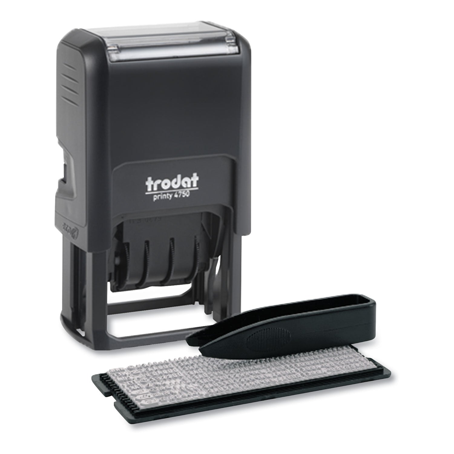 Trodat Printy Do It Yourself Self-Inking Message Dater,1.63 x 1, Blue/Red