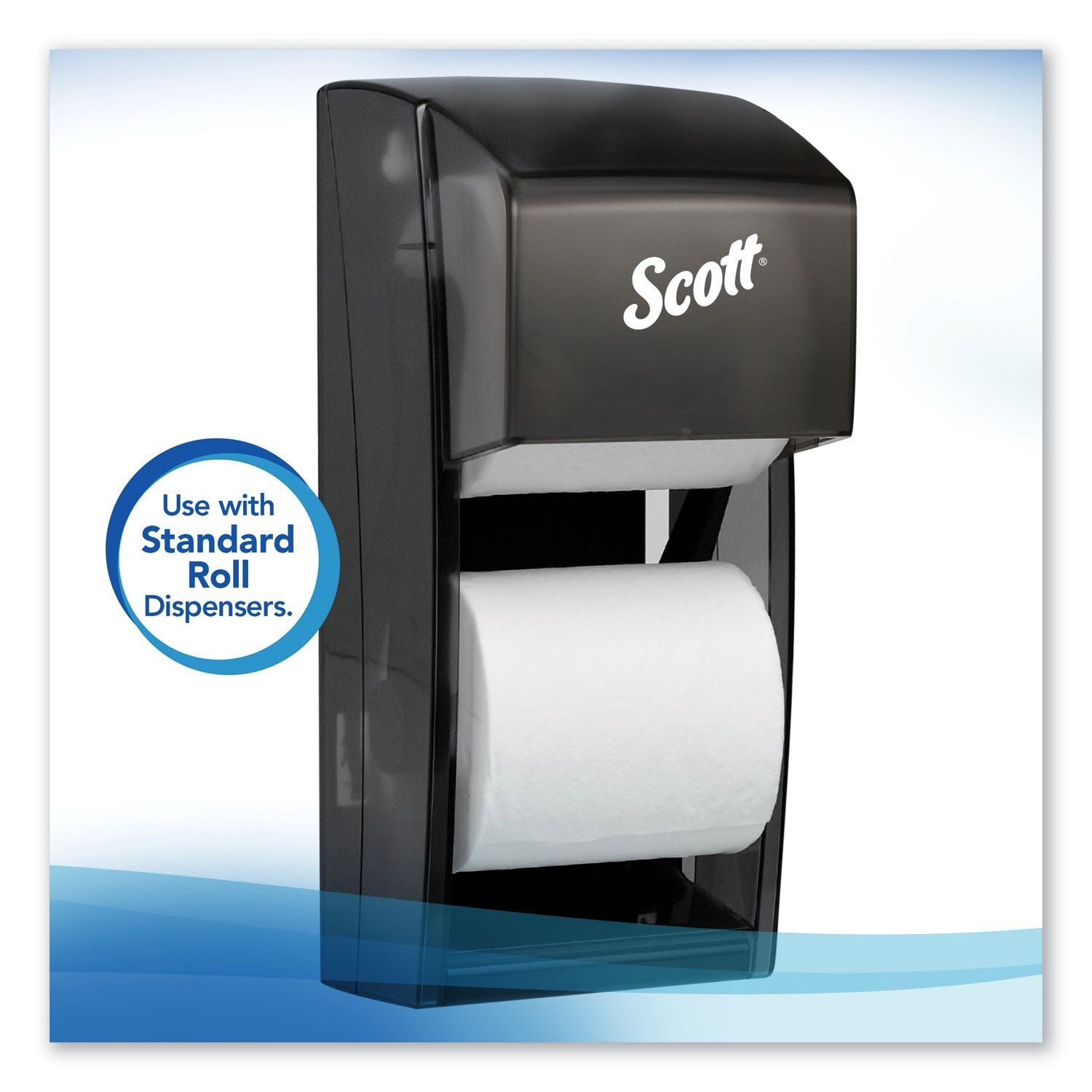 Scott Essential Standard Roll Bathroom Tissue for Business, Septic Safe, 1-Ply, White, 1,210 Sheets/Roll, 80 Rolls/Carton