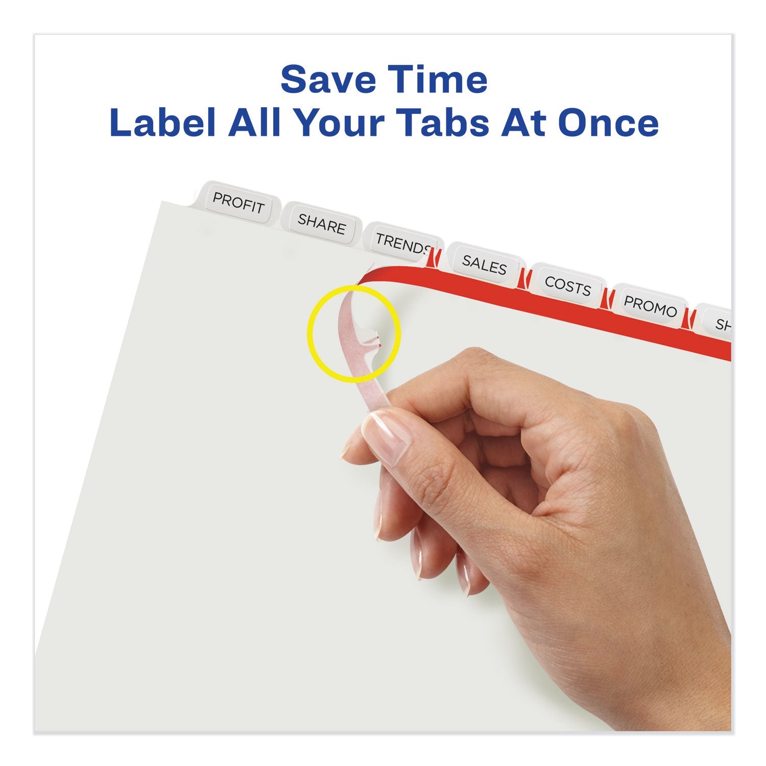 Avery Print and Apply Index Maker Clear Label Plastic Dividers w/Printable Label Strip, 8-Tab, 11 x 8.5, Frosted Clear Tabs, 1 Set