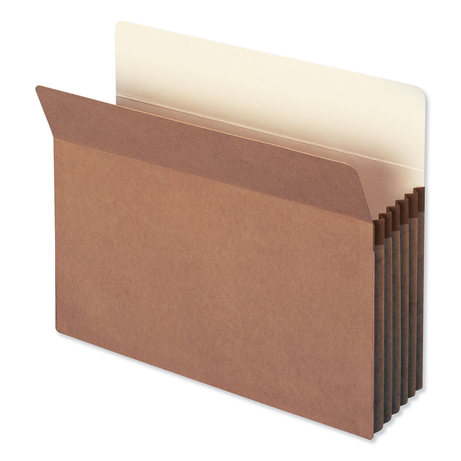Smead Redrope Drop Front File Pockets, 5.25" Expansion, Letter Size, Redrope, 50/Box
