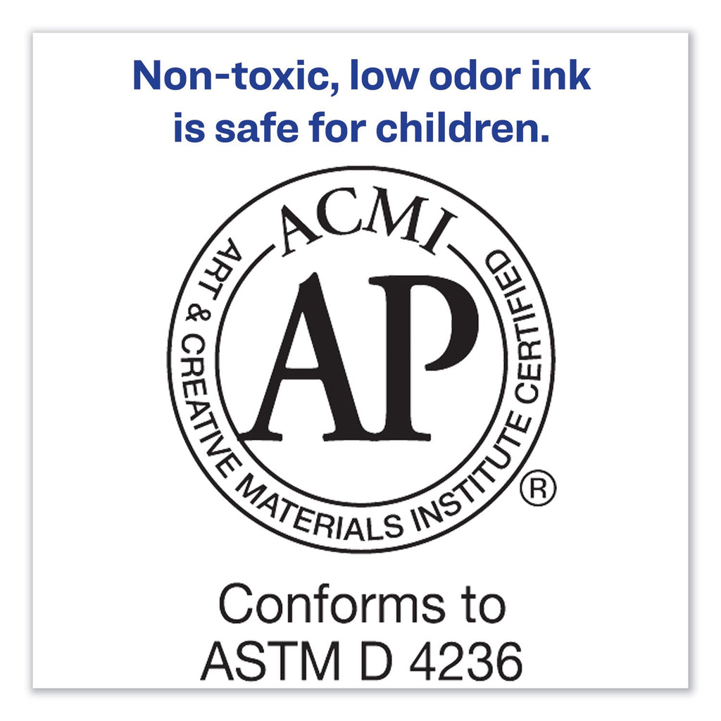 Avery MARKS A LOT Large Desk-Style Permanent Marker, Broad Chisel Tip, Brown, Dozen (8881)