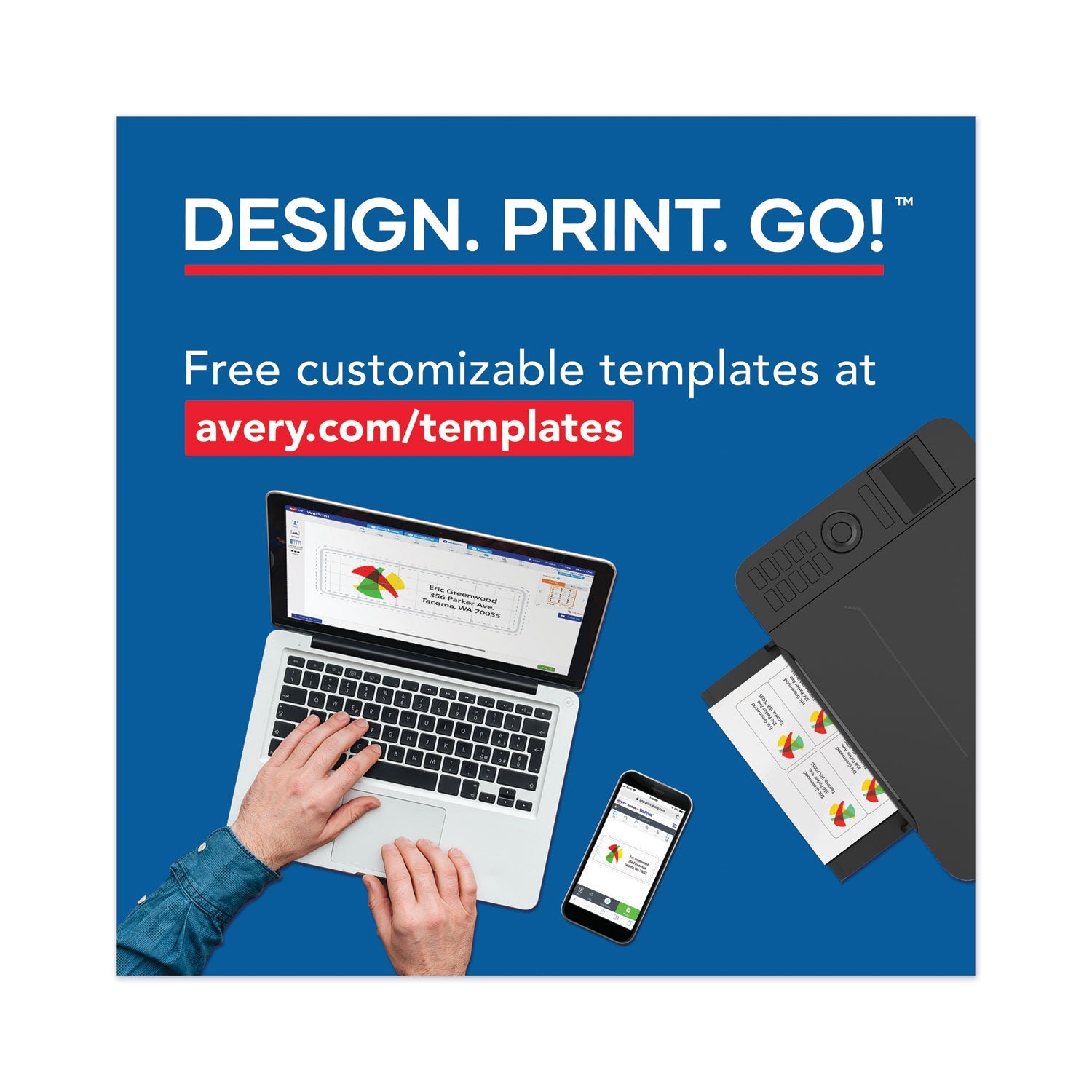 Avery Printable Microperforated Business Cards w/Sure Feed Technology, Inkjet, 2 x 3.5, White,  250 Cards, 10/Sheet, 25 Sheets/Pack