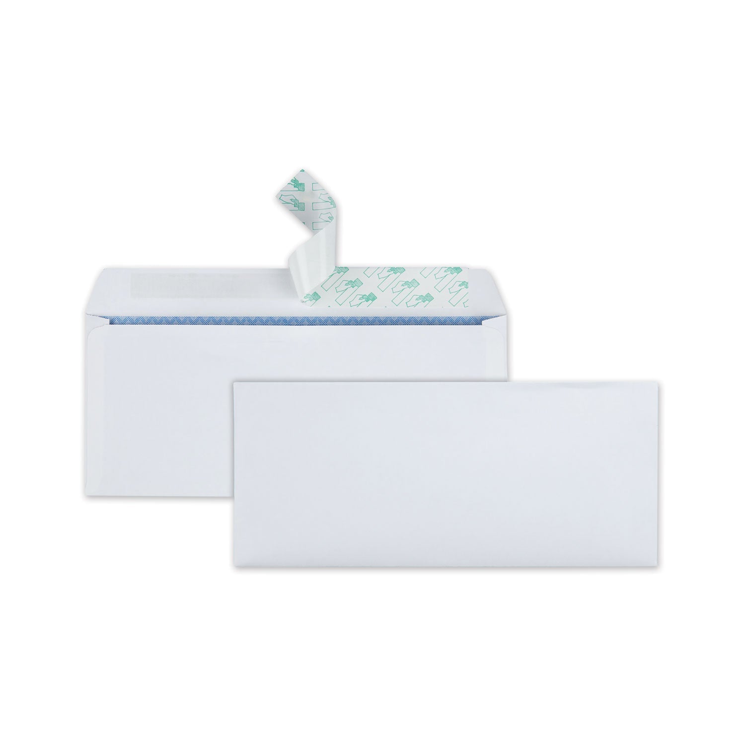 Quality Park Redi-Strip Security Tinted Envelope, #10, Commercial Flap, Redi-Strip Heat-Resistant Closure, 4.13 x 9.5, White, 30/Box