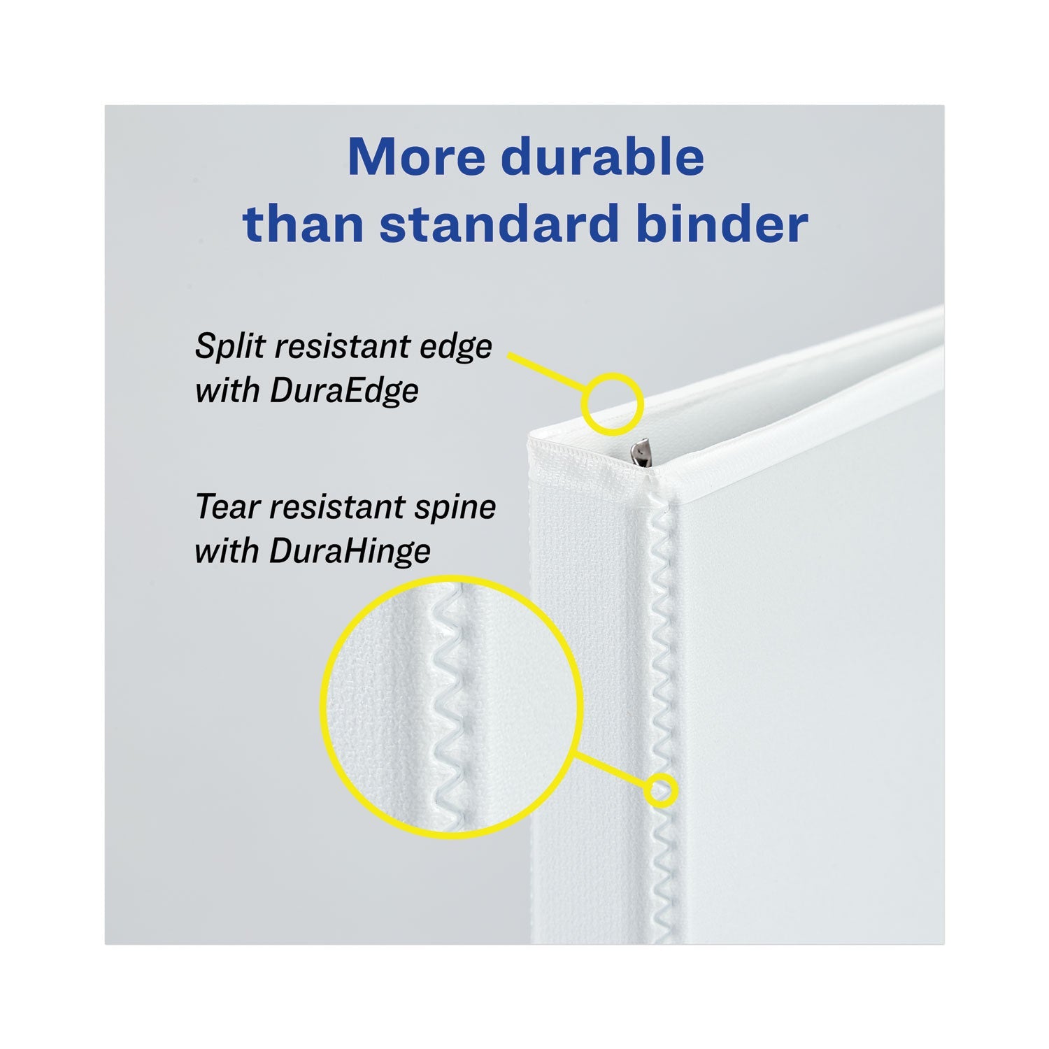 Avery Heavy-Duty View Binders, 3 Rings, 1" Capacity, 11 x 17, White