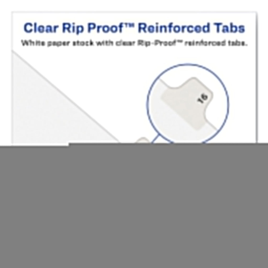 Avery Preprinted Legal Exhibit Side Tab Index Dividers, Avery Style, 26-Tab, C, 11 x 8.5, White, 25/Pack, (1403)