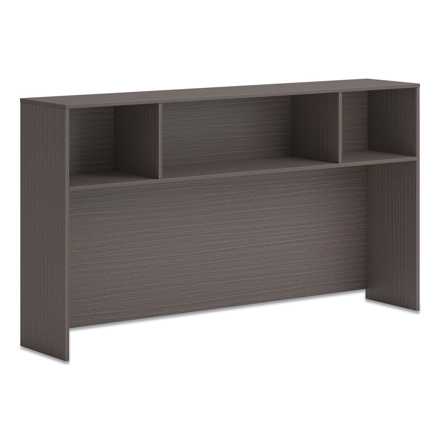 HON Mod Desk Hutch, 3 Compartments, 72w x 14d x 39.75h, Slate Teak