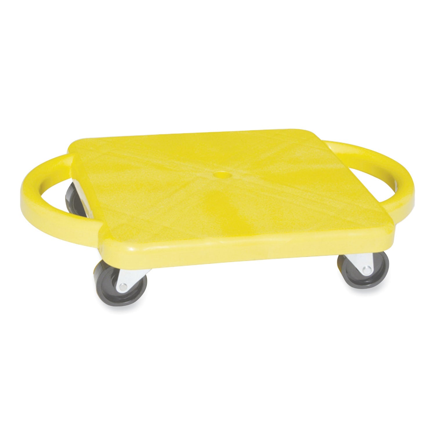 Champion Sports Scooter with Handles, Blue/Yellow, 4 Rubber Swivel Casters, Plastic, 12 x 12