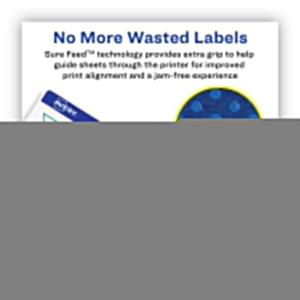 Avery Waterproof Address Labels with TrueBlock and Sure Feed, Laser Printers, 1 x 2.63, White, 30/Sheet, 50 Sheets/Pack