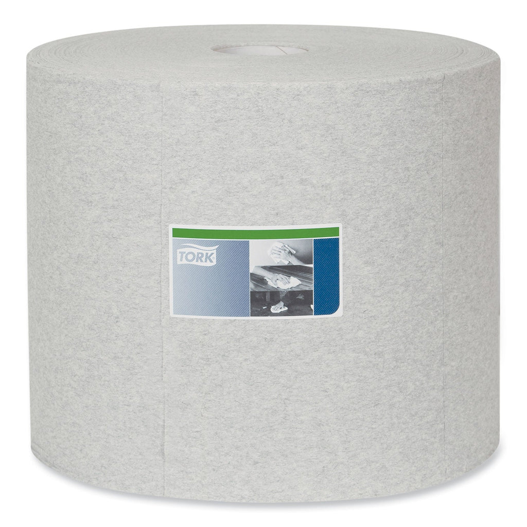 Tork Industrial Cleaning Cloths, 1-Ply, 12.6 x 13.3, Gray, 1,050 Wipes/Roll
