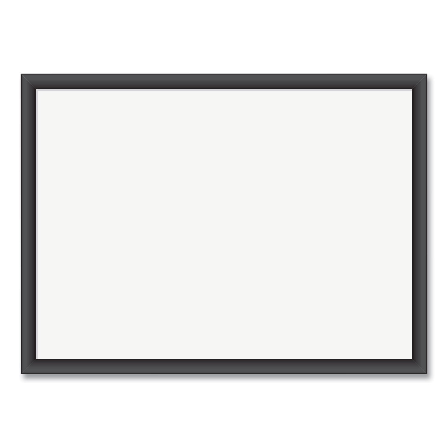 U Brands Magnetic Dry Erase Board with MDF Frame, 24 x 18, White Surface, Black Frame