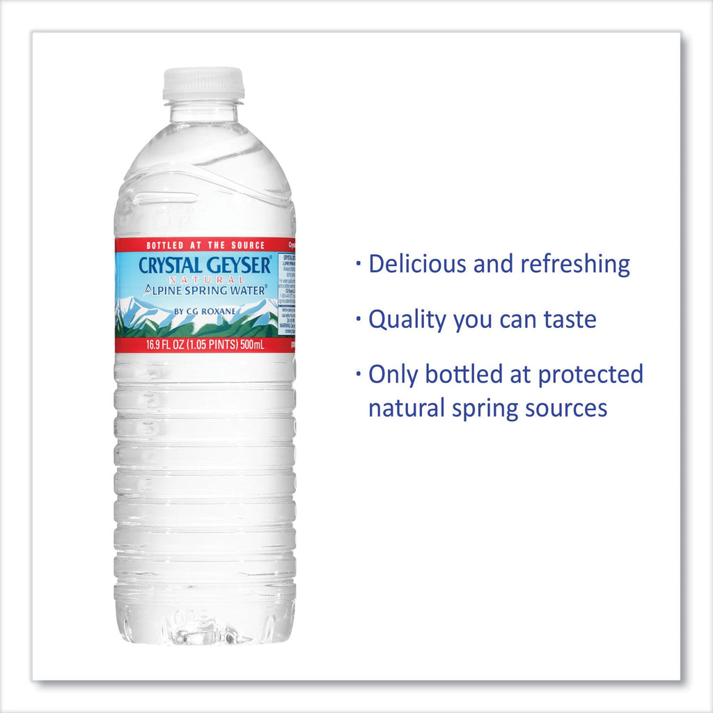 Crystal Geyser Alpine Spring Water, 16.9 oz Bottle, 35/Case, 54 Cases/Pallet