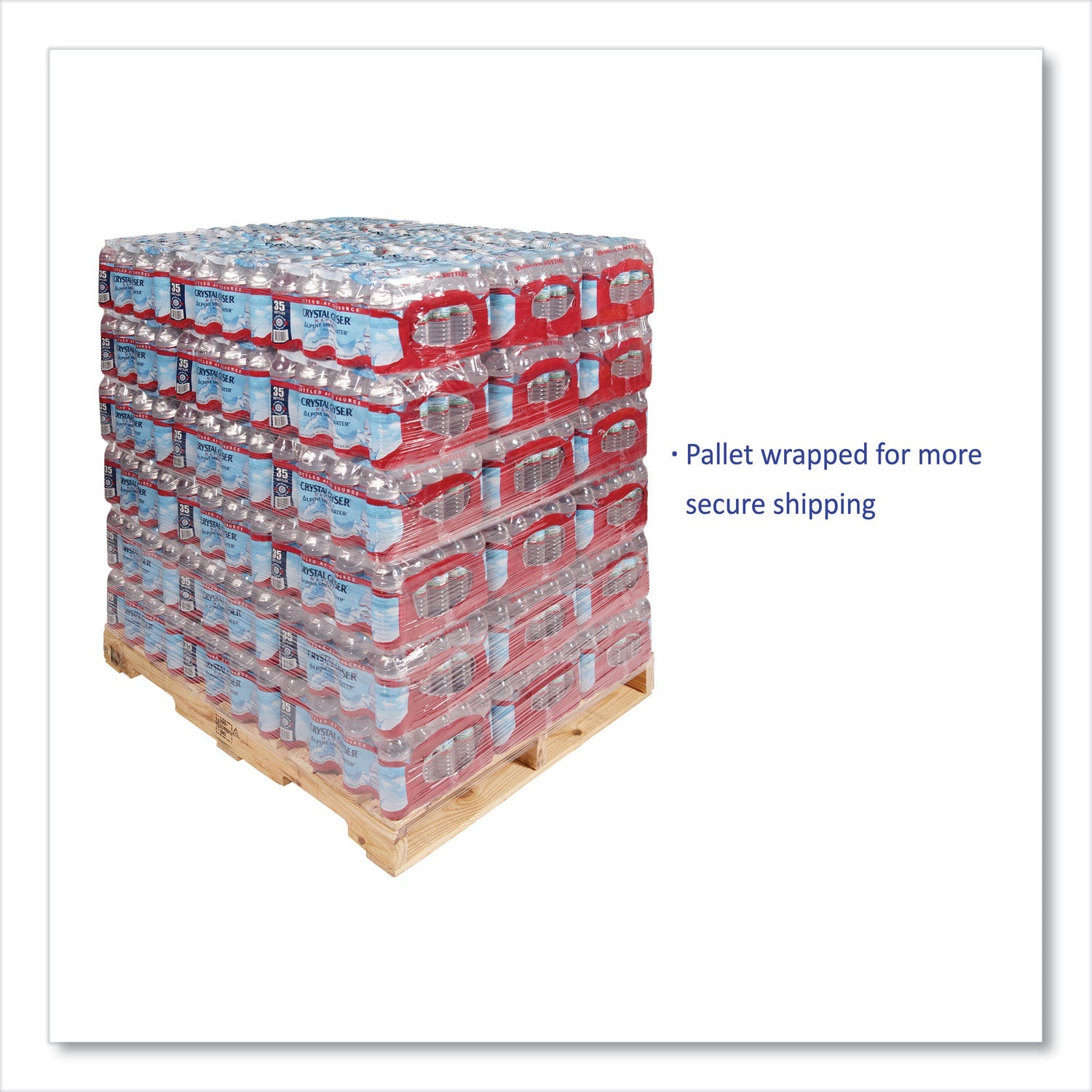 Crystal Geyser Alpine Spring Water, 16.9 oz Bottle, 35/Case, 54 Cases/Pallet
