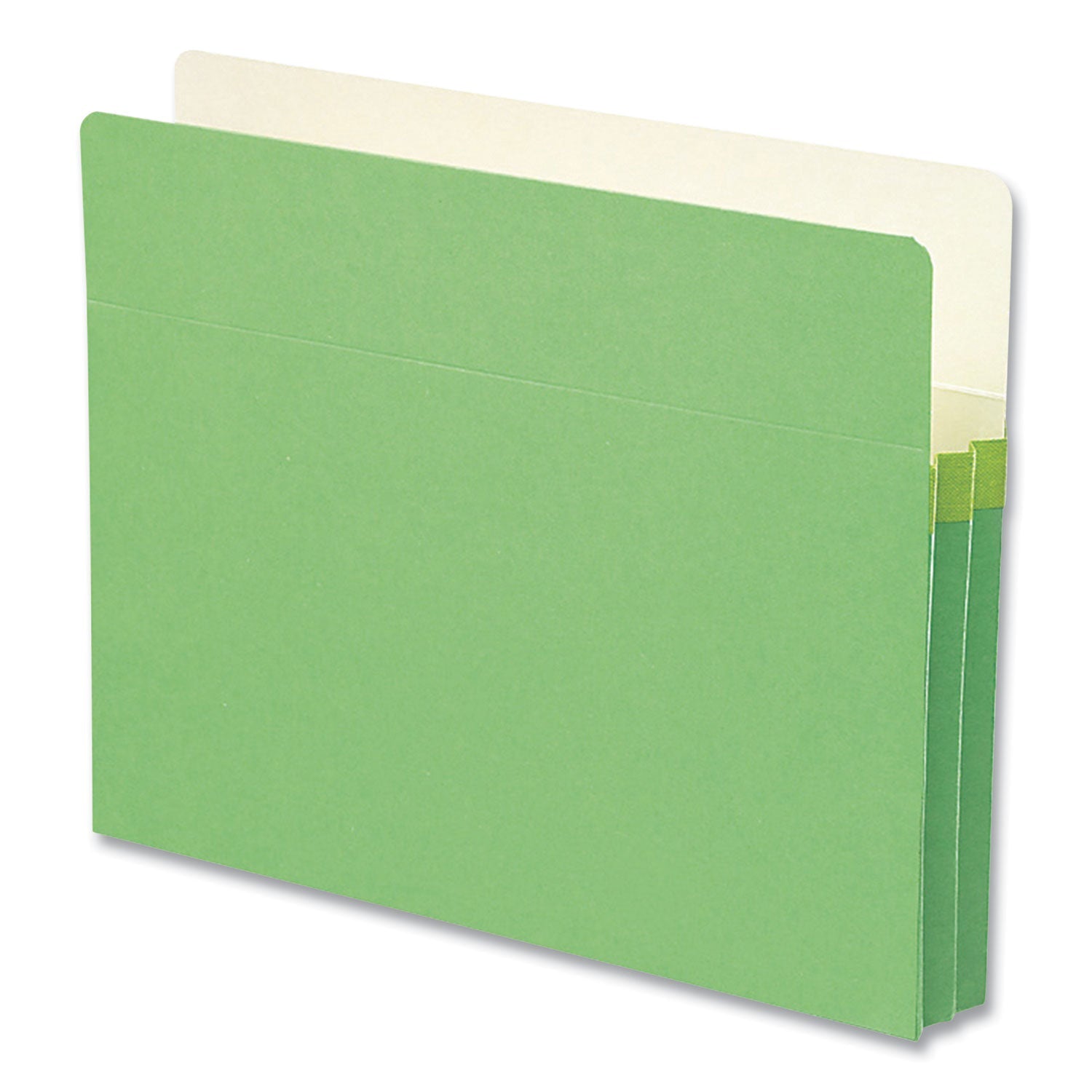 Smead Colored File Pockets, 1.75" Expansion, Letter Size, Green