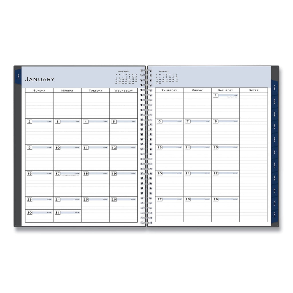 Blue Sky Passages Weekly/Monthly Planner, 11 x 8.5, Charcoal Cover, 12-Month (Jan to Dec): 2023