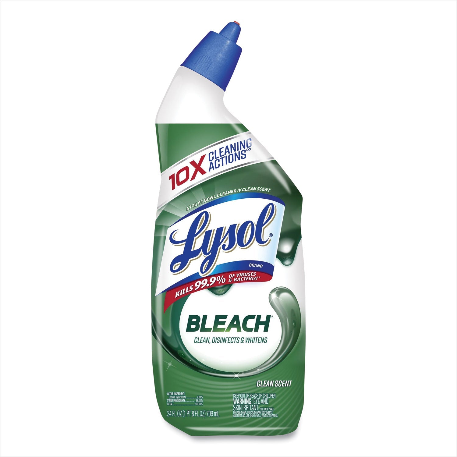 LYSOL Disinfectant Toilet Bowl Cleaner with Bleach, 24 oz