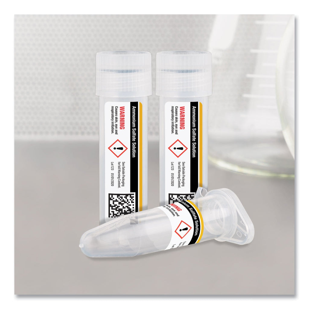 Avery UltraDuty GHS Chemical Waterproof and UV Resistant Labels, 0.5 x 1.75, White, 60/Sheet, 25 Sheets/Pack