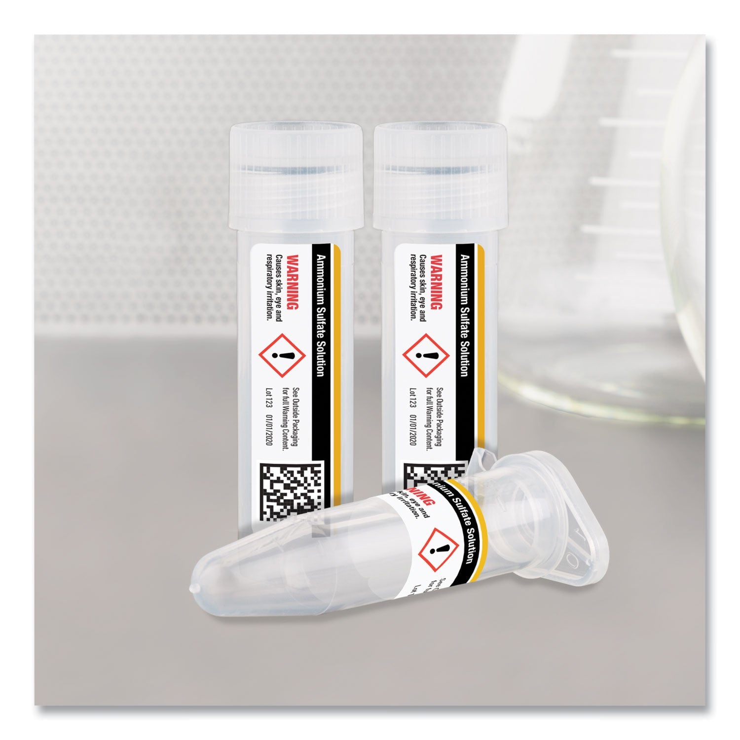 Avery UltraDuty GHS Chemical Waterproof and UV Resistant Labels, 0.5 x 1.75, White, 60/Sheet, 25 Sheets/Pack