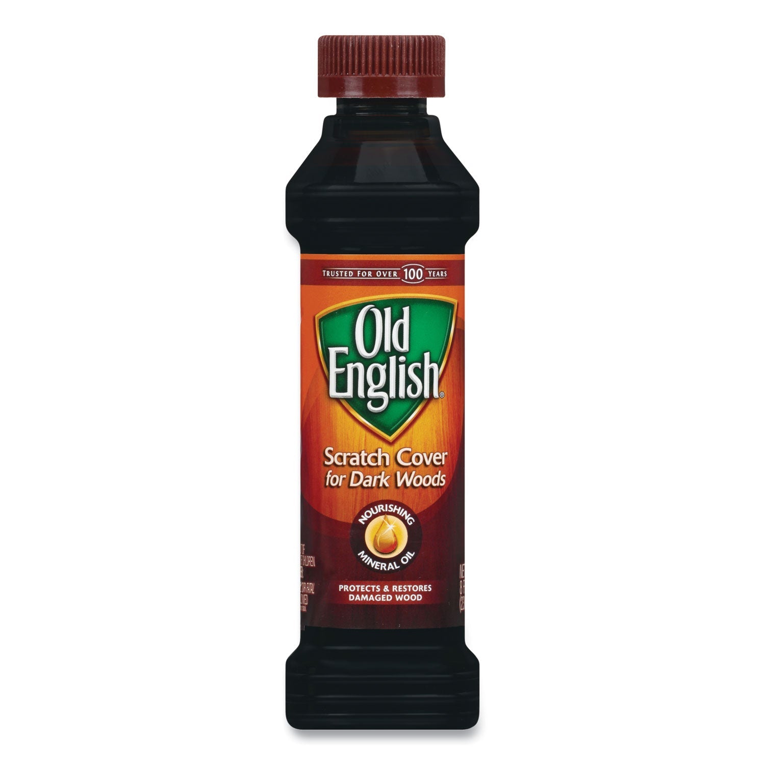 OLD ENGLISH Furniture Scratch Cover, For Dark Woods, 8 oz Bottle, 6/Carton
