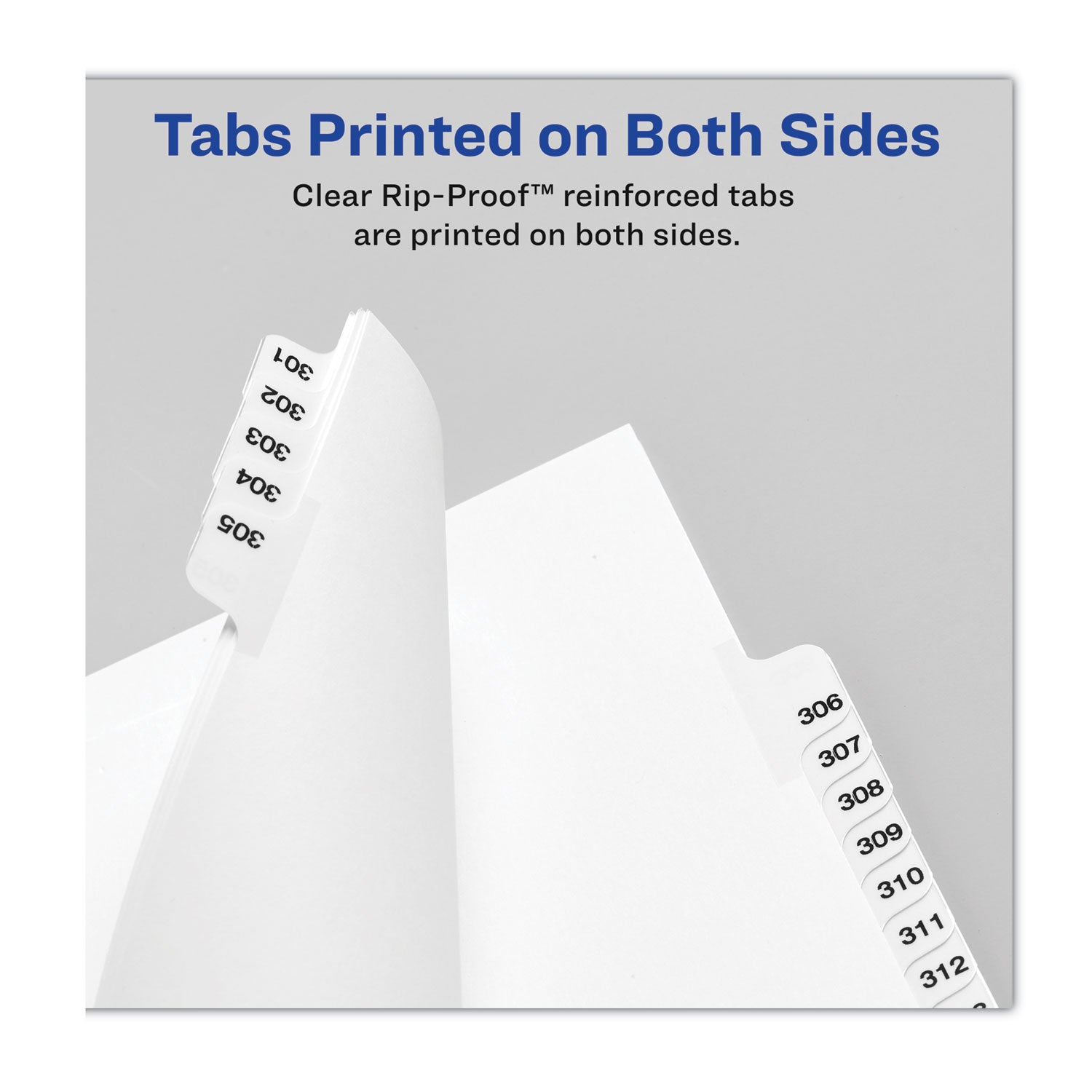 Avery Preprinted Legal Exhibit Side Tab Index Dividers, Avery Style, 10-Tab, 52, 11 x 8.5, White, 25/Pack, (1052)