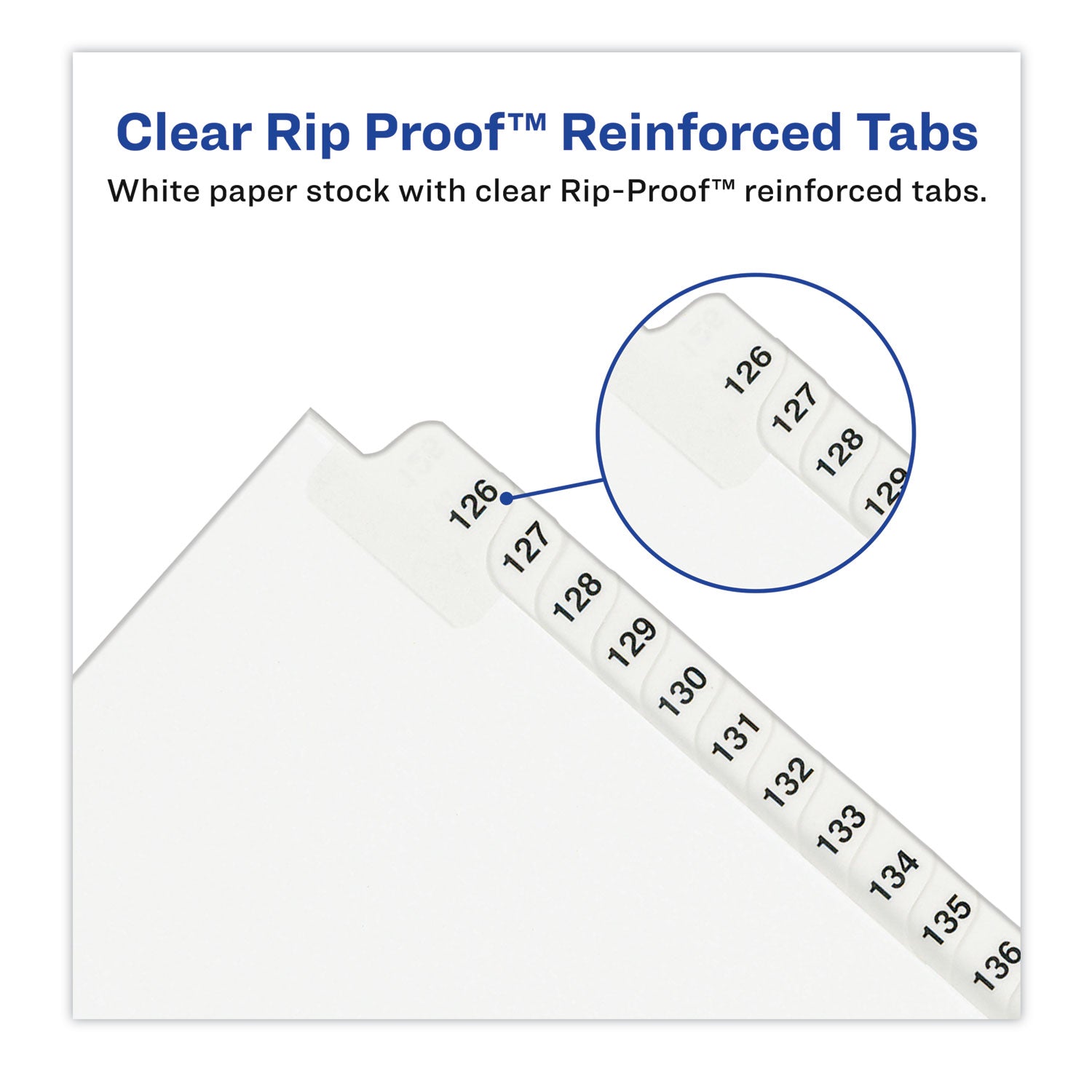 Avery Preprinted Legal Exhibit Side Tab Index Dividers, Avery Style, 25-Tab, 201 to 225, 11 x 8.5, White, 1 Set, (1338)