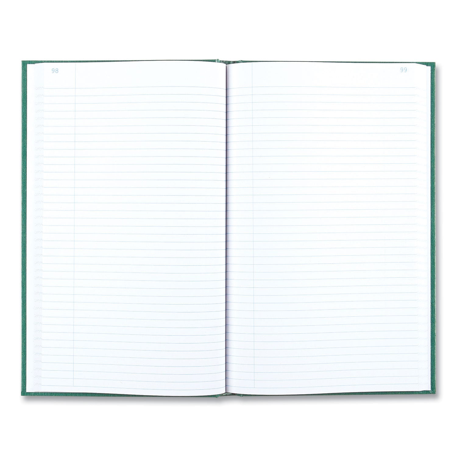 National Emerald Series Account Book, Green Cover, 12.25 x 7.25 Sheets, 500 Sheets/Book