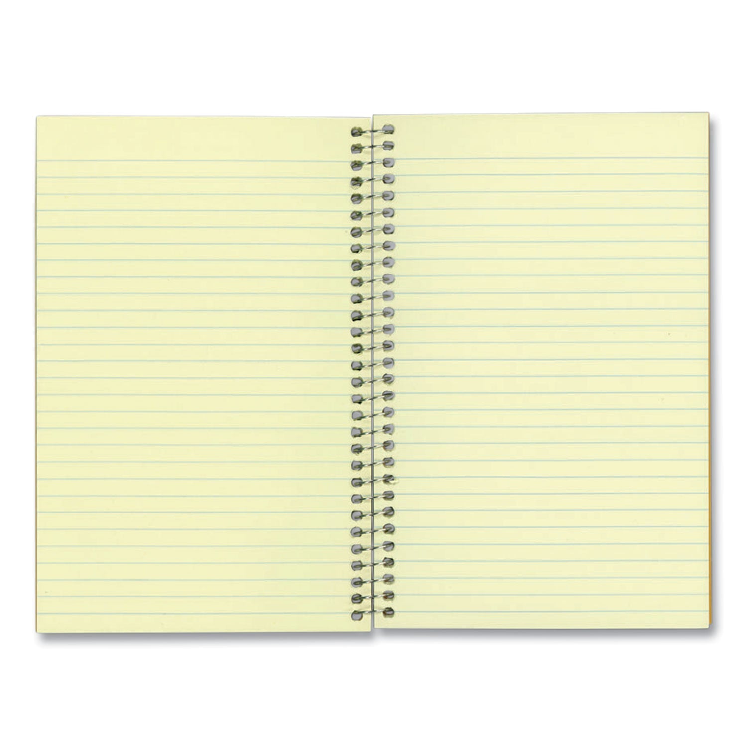 National Single-Subject Wirebound Notebooks, 1 Subject, Narrow Rule, Brown Cover, 7.75 x 5, 80 Eye-Ease Green Sheets