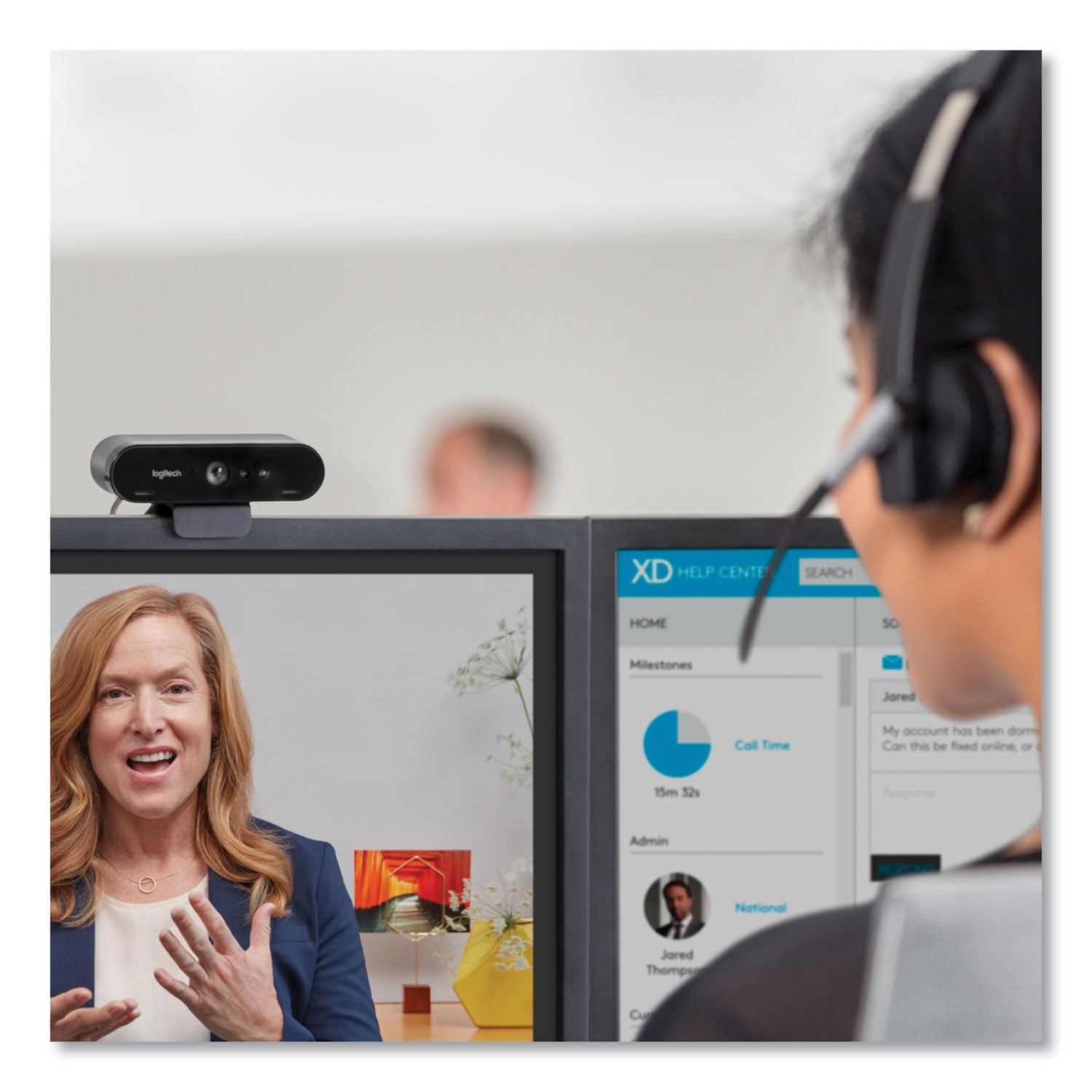 Logitech BRIO Ultra HD Webcam, 1920 pixels x 1080 pixels, Black
