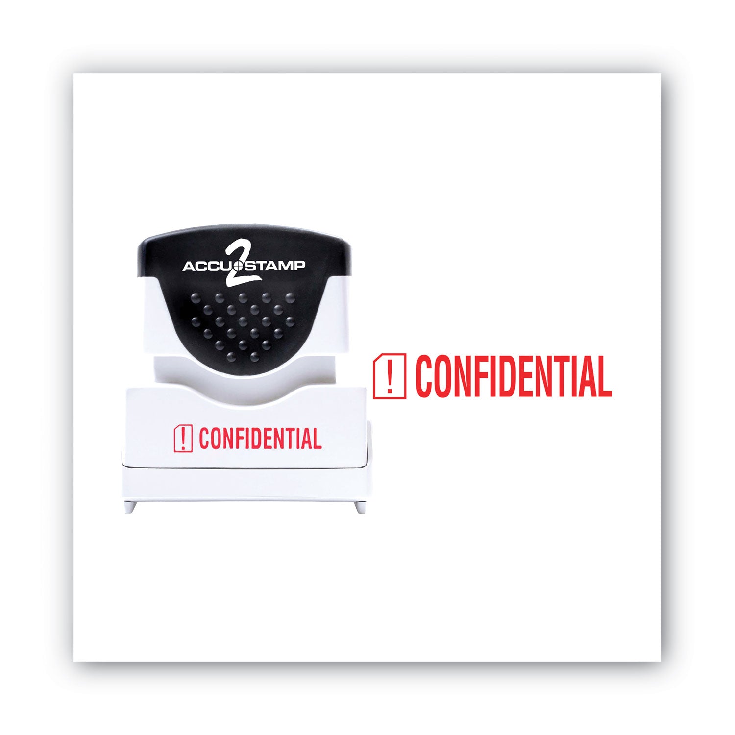 ACCUSTAMP2 Pre-Inked Shutter Stamp, Red, CONFIDENTIAL, 1.63 x 0.5
